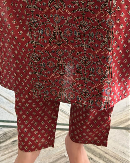 Women Ethnic Motifs Printed Regular Kurta With Trousers And With Dupatta Set