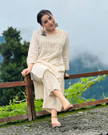 Fabrilon Design Pure Cotton Kurta And Pant
